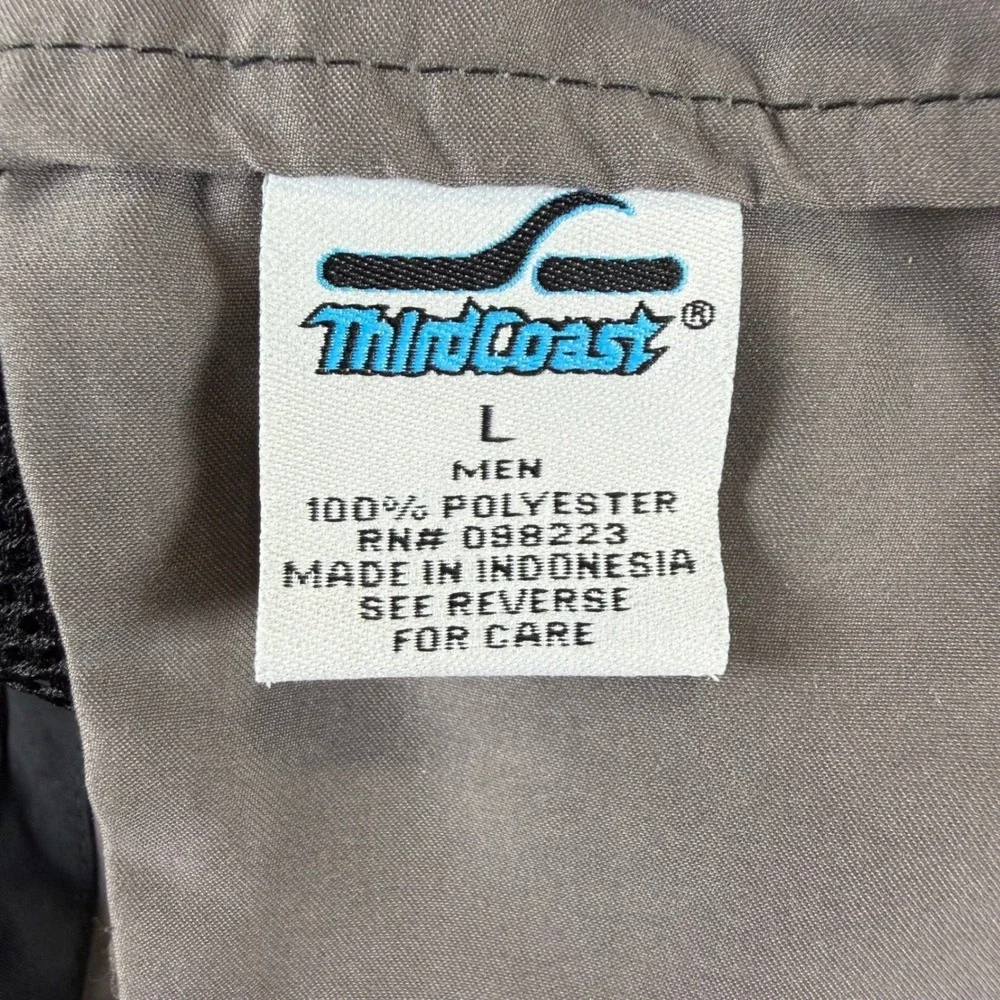 Third Coast Mens Cargo Board Shorts Gray Black Elastic Waist Swim Trunks Size L